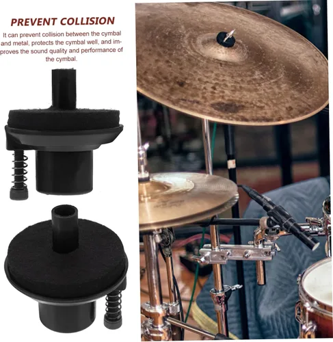 Vista 7 de Juego de accesorios de platillo de tambor Hi-hat Piezas de repuesto Almohadillas de fieltro para batería