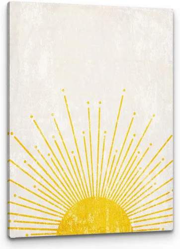Vista 10 de PHAMTE Lienzo enmarcado bohemio rústico con puesta de sol y puesta de sol naranja para el hogar, baño, habitación de niñas, cocina, oficina