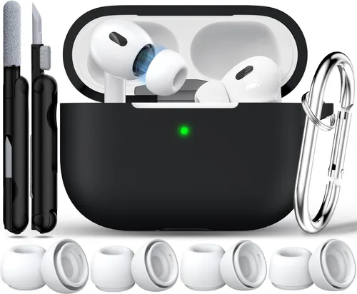 Vista 25 de RFUNGUANGO - Funda de silicona para AirPods Pro con auriculares, aguacate