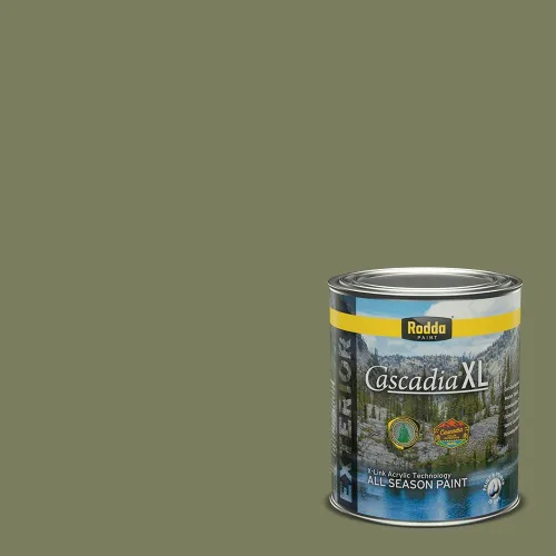 Vista 92 de Rodda Paint CASCADIA XL - Pintura satinada exterior e imprimación en uno, 1 galón, hoja de aloe