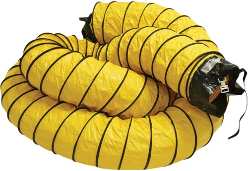 Vista 4 de Rubber-Cal Manguera de conducto de ventilación "Air Ventilator Yellow" (totalmente estirada), 04 pulgadas por 25 pies