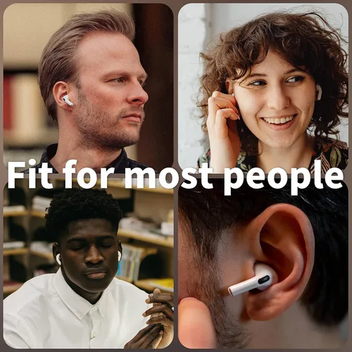Vista 6 de 4 pares de almohadillas para AirPods Pro 1 y 2 [Alivio del dolor] [Ajuste en la funda] Cancelación de ruido Añade agarre Auriculares deportivos