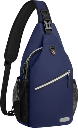 Vista 9 de Mosiso - Mochila bandolera multiusos, para viajes, senderismo, etc. Sling Backpack for Casual Travel Hiking