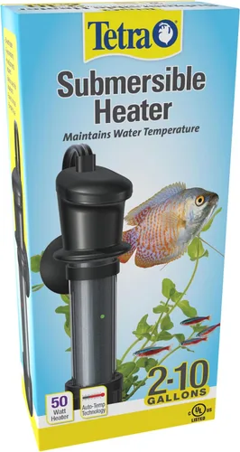 Vista 7 de Calentador para acuario sumergible Tetra HT con termostato electrónico, 50 vatios, 2-10 galones Automatic Thermostat Keeps Water At 78 Degrees