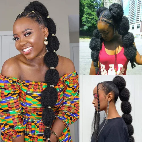 Vista 3 de 1 paquete de 18 pulgadas Marley trenzado de cabello trenzado Marley Twist Braids Hair Long Afro Kinky Marley para Butterfly Locs Crochet Hair (1B#)