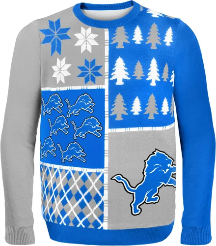 Vista 25 de FOCO NFL Unisex-Adult NFL Busy Block Ugly Sweater
