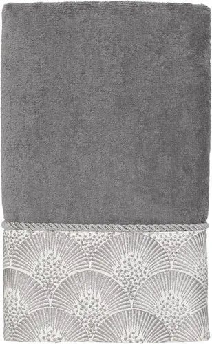 Vista 19 de Avanti Linens - Juego de toallas de 3 piezas, toallas de algodón suaves y absorbentes (colección Deco Shell, marfil)