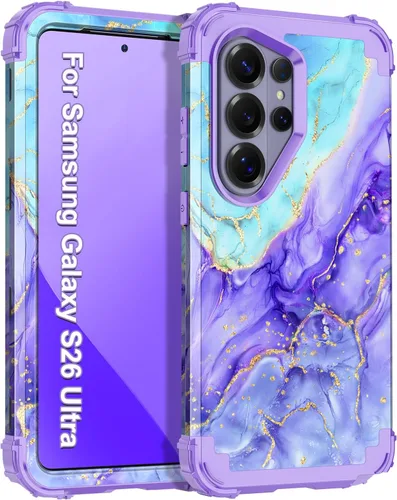 Vista 45 de Casetego Funda para Galaxy A16 5G, Tres Capas de Alta Resistencia Robusta a Prueba de Golpes, Protección Completa Rugosa de PC Duro + Parachoques