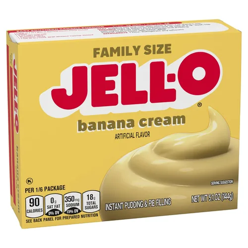 Vista 9 de Jell-O Mezcla de relleno de pudín instantáneo y pastel de crema de plátano (caja de 5.1 onzas)