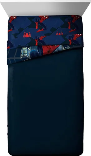 Vista 6 de Jay Franco Marvel Miles Morales - Manta infantil de 2 piezas, incluye manta, edredón