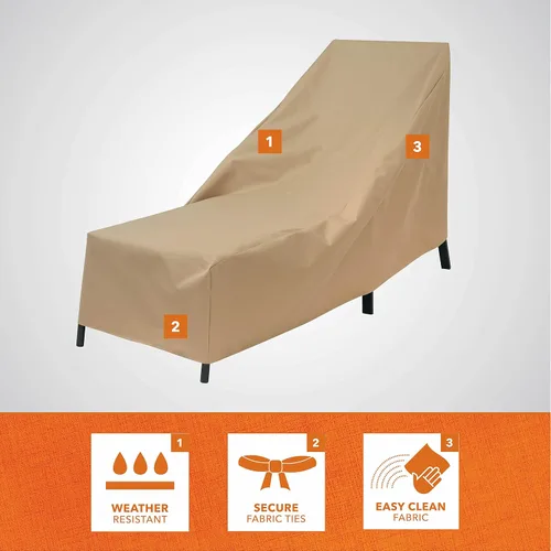 Vista 3 de Modern Leisure Basics - Funda para silla tumbona de patio, tela resistente a la intemperie, protección de muebles perfecta para patio, terraza