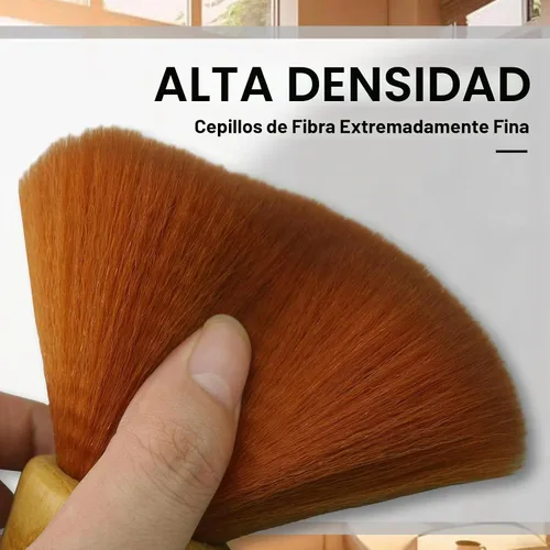 Vista 3 de Cepillo de limpieza de discos de vinilo, cerdas antiestáticas, mango de madera suave, para eliminación de polvo de tocadiscos LP, aguja