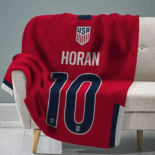 Vista 18 de Sleep Squad US Fútbol Femenino Alex Morgan Manta de Felpa Raschel de 60 x 80 pulgadas Una Manta de Fútbol USA