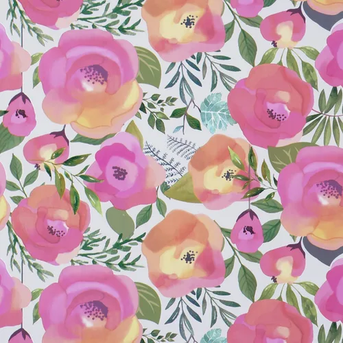 Vista 11 de WENMER Papel tapiz floral para despegar y pegar de 17.7 x 118 pulgadas, acuarela decorativa de flores rosas durazno, extraíble, para tocador