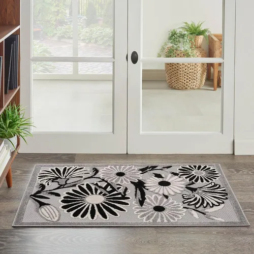 Vista 28 de Nourison Home Aloha - Alfombra beige de 2 pies 3 pulgadas x 12 pies, fácil de limpiar, no se desprende, para dormitorio, sala de estar, comedor