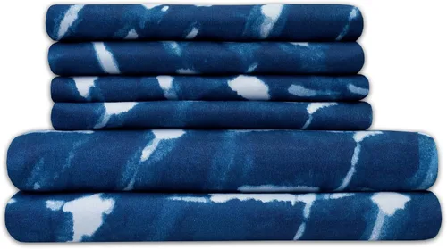 Vista 25 de Juego de sábanas de 4 piezas para camas individuales de 1500 hilos de microfibra de cepillado fino con bolsillo profundo - 1 funda de almohada