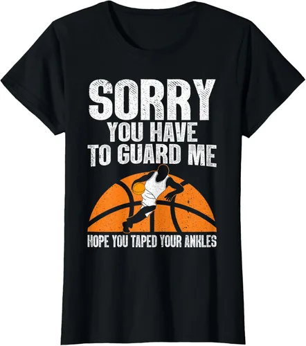 Vista 36 de Camiseta divertida de baloncesto para hombres y mujeres, Negro