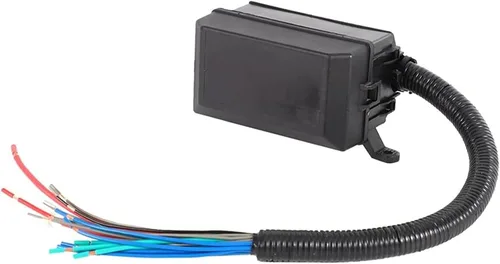 Vista 6 de Kit de caja de relés de fusibles de 12 ranuras, caja de 6 relés K 6 ATC/ATO Bloque de soporte de fusibles para automóviles y barcos, bahía de motor
