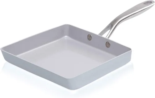 Vista 13 de TECHEF - CeraTerra Collection, cacerola antiadherente de cerámica de 2 cuartos con tapa de vidrio (sin PTFE, PFAS ni PFOA), fabricada en Corea