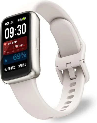 Vista 8 de OCTANDRA Active 2 VeryFit Fitness Tracker Ritmo cardíaco SpO2 Saturación de oxígeno en sangre Monitor de sueño Pantalla de 1.05 pulgadas, contador