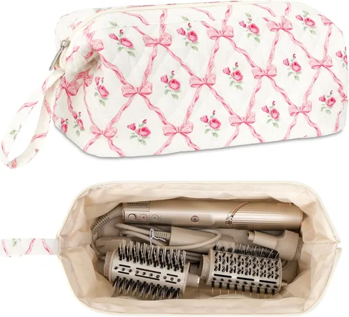 Vista 11 de Bolsa de viaje acolchada para herramientas para el cabello Shark Flor azul