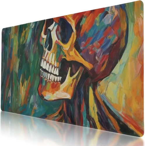 Vista 21 de Alfombrilla de mouse grande con diseño de flamenco para juegos de 35.5 x 16 pulgadas, base antideslizante, resistente al agua, ideal para jugadores