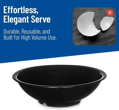 Vista 7 de Carlisle FoodService Products 800B03 - Ensaladera de melamina, 27 onzas, color negro
