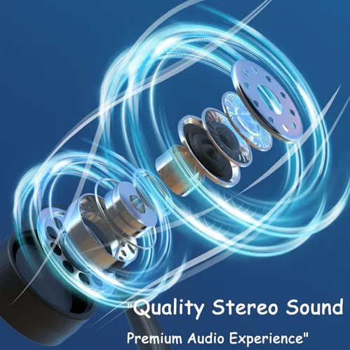 Vista 3 de Auriculares de conducción ósea, auriculares Bluetooth de oreja abierta con micrófono, auriculares deportivos resistentes al sudor, auriculares