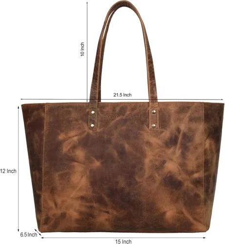 Vista 2 de ANTONIO VALERIA Regalo para el día de la madre Avery cuero totebolso de hombro con asa superior para las mujeres