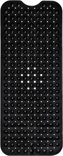 Vista 23 de ENKOSI Tapete de baño antideslizante, extra largo de 40 x 16 pulgadas, tapete antideslizante grande para bañera y ducha con ventosas y agujeros