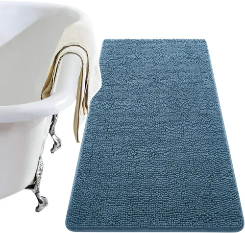 Vista 79 de LOCHAS - Alfombra de baño de lujo lanuda de 24 x 17 pulgadas, color beige