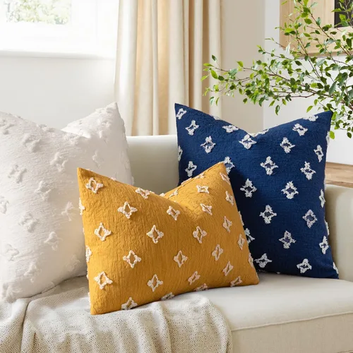 Vista 5 de MIULEE Juego de 2 fundas de almohada decorativas de tiro con jacquard rómbico, funda de cojín cuadrada suave para sofá, cama, dormitorio, sala