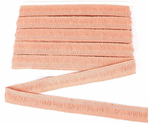 Vista 14 de BEL AVENIR Ribete de flecos de costura beige de 13.7 yardas x 1 pulgada
