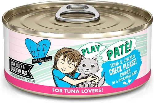 Vista 10 de Weruva B.F.F. Play - Best Feline Friend Paté Lovers, Aw Yeah!, T.T.Y.L. de atún y pavo con atún y pavo, lata de 2.8 onzas (paquete de 12)