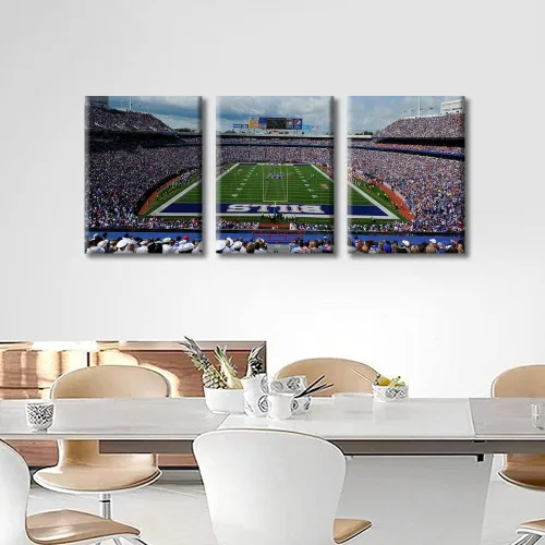 Vista 27 de Lincoln - Lienzo decorativo para pared, diseño de campo financiero de Filadelfia, paisaje de estadio de fútbol de Filadelfia, decoración de pared
