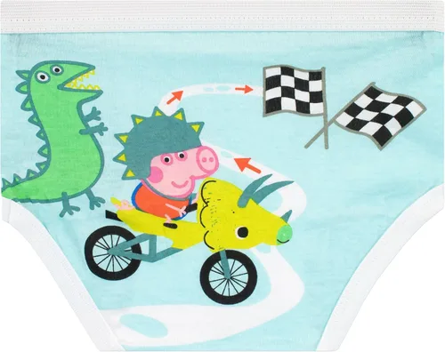 Vista 4 de Peppa Pig Ropa interior George Pig para niños, paquete de 5