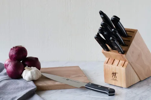 Vista 8 de ZWILLING Juego de 10 bloques de cuchillos gourmet Negro