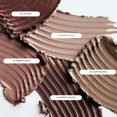 Vista 5 de Milani Stay Put Brow Color Tinte para cejas, Castaño Pigment-Rich Cream Fills & Sculpts Brows For Up To 16Hrs. Includes Dual-Ended Brush. Vegan
