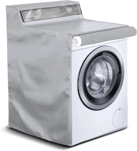 Vista 10 de AKEfit Paquete de 1 funda para lavadora, impermeable, a prueba de polvo, con cremallera y ventana transparente, apta para carga frontal o lavadora