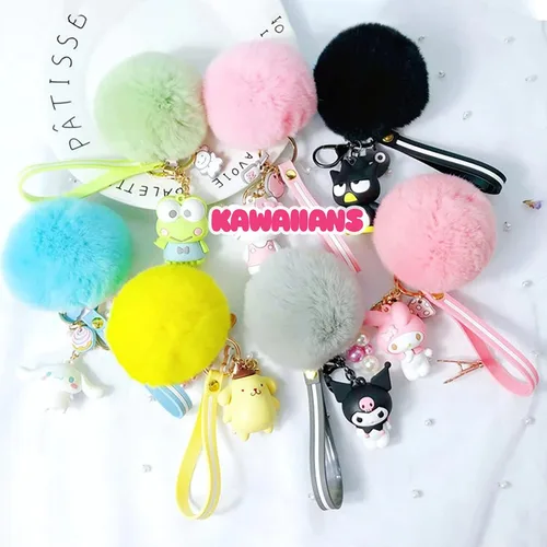 Vista 4 de KAWAIIANS Llavero Kawaii, lindo cordón de anime japonés, insignia kawaii para bolsos, mochilas, llaves, regalos para niños, adolescentes y niñas, S