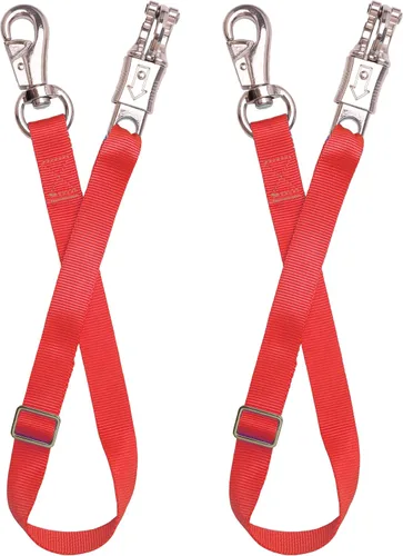 Vista 6 de Corbata ajustable para remolque (paquete de 2) - Correa de nailon para remolque de caballos, ajustable de 25 a 37 pulgadas