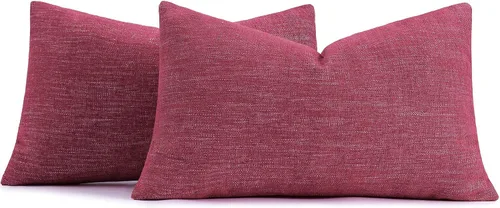 Vista 21 de decorUhome Juego de 2 fundas decorativas de felpilla de primavera de 18 x 18 pulgadas, fundas de almohada cuadradas neutras con textura de granja