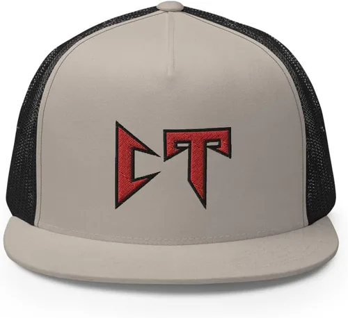Vista 2 de RIVEMUG Corridos Tumbados CT - Gorra de camionero con visera plana, corona alta, ajustable, Coridos Belicos