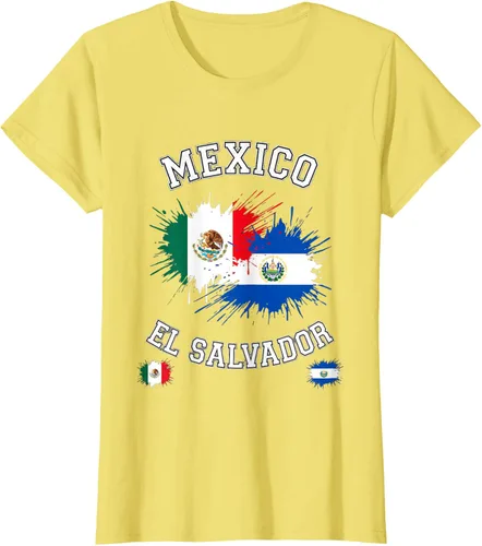 Vista 79 de Camiseta de recuerdo de la bandera vintage de El Salvador de México