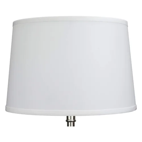 Vista 2 de FenchelShades.com 13 pulgadas de diámetro superior x 15 pulgadas de diámetro inferior x 10 pulgadas de alto, pantalla de tambor de tela, accesorio