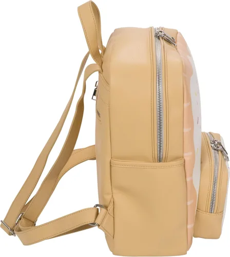 Vista 26 de Bolso tipo mochila Kawaii Burger Bolso mochila de moda para mujeres y niños Piel sintética