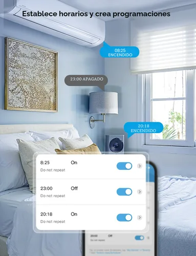 Vista 8 de Govee Paquete de 2 enchufes inteligentes duales, toma Bluetooth WiFi de 15 A, funciona con Alexa y Google Assistant, diseño compacto 2 en 1, control