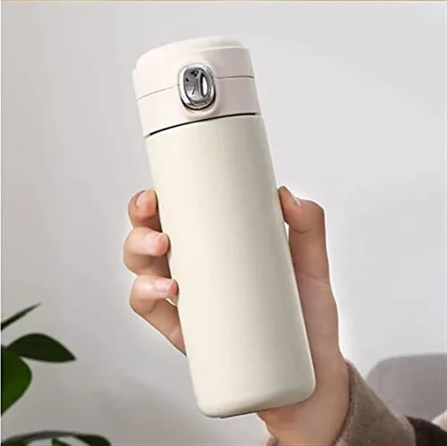 Vista 6 de JYYBN Termo portátil de acero inoxidable, termo portátil para café, taza de viaje, a prueba de fugas, termo de agua deportivo