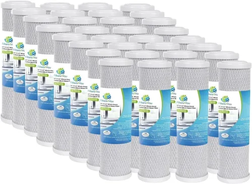 Vista 9 de CFS Cartuchos de filtro de agua de bloque de carbono compatibles con los modelos GE GXWH04F, GXWH20F, GXWH20S y GXRM10 - Elimina el mal sabor