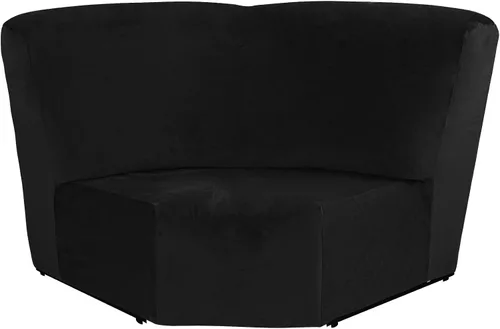Vista 2 de Funda para asiento en forma de cuña de esquina de ULTICOR para sofá reclinable en L (negro)